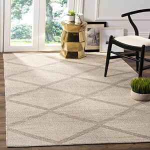 safavieh montauk collection 10′ x 14′ grey mtk821a handmade cotton living room dining bedroom area rug