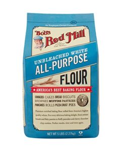 bob’s red mill unbleached white all-purpose baking flour, 5-pound