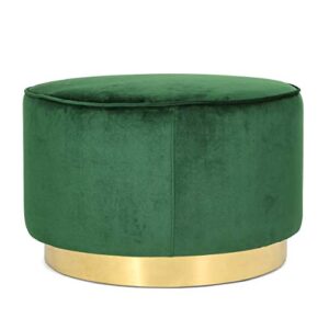 Christopher Knight Home Croton Ottoman, Emerald + Gunmetal