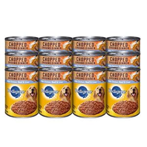 pedigree chopped ground dinner wet dog food – chicken, beef & liver – 13.2oz – 12pk – chicken, beef & liver – 13.2 oz, model:fba_10148429