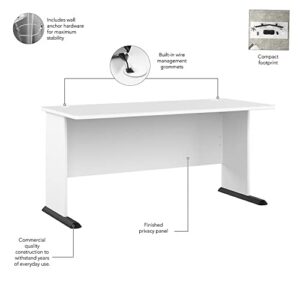 Bush Business Furniture Studio A Gaming Desk, 60W, White