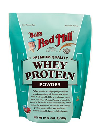 Bob's Red Mill Whey Protein Powder 12ounce Package May Vary, Red, unflavored, 12 Ounce (Pack of 2)