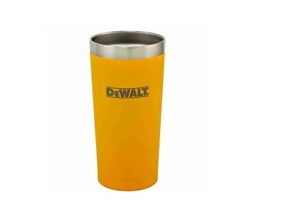 dewalt stainless steel tumbler, yellow, 20 ounce, 1 count (pack of 1)