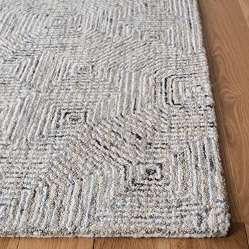 Safavieh Aspen Collection 9' x 12' Grey/Beige APN286F Handmade Boho Wool Area Rug