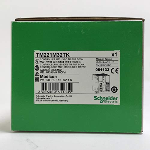 SCHNEIDER ELECTRIC TM221M32TK Logic Controller,0.1A,16 Outputs,24VDC