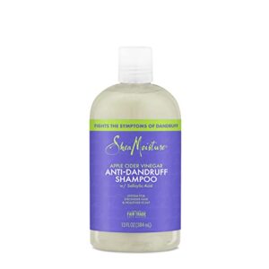 sheamoisture hair care system anti-dandruff shampoo for stronger hair & healthier scalp shampoo formulated with apple cider vinegar and fair trade shea butter 13oz
