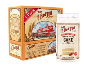bob’s red mill gluten free vanilla yellow cake mix, 19-ounce (pack of 4) (package may vary)