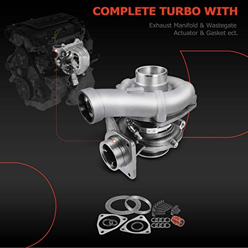 A-Premium 2pcs Complete Turbo Turbocharger Kit, with Gasket, Compatible with Ford F-250/F-350/F-450/F-550 Super Duty, 2008 2009 2010, 6.4L Diesel, High & Low Pressure
