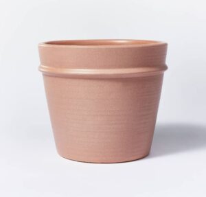 threshold earthenware tabletop decorative planter designed with studio mcgee (rose)