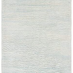 Safavieh Casablanca Shag Collection 6' x 9' Light Blue CSB702M Handmade Wool Area Rug