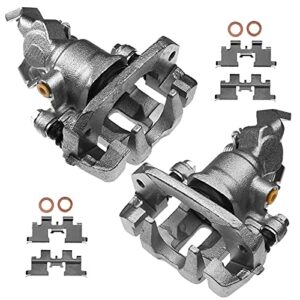 A-Premium Disc Brake Caliper Assembly with Bracket Compatible with Select Datsun Models - 280ZX 1982-1983, L8 2.8L, Coupe - Rear Driver and Passenger Side, 2-PC Set