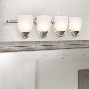 Yosemite Home Decor 1261-4V-BN 4 Light Vanity Light, Brushed Nickel