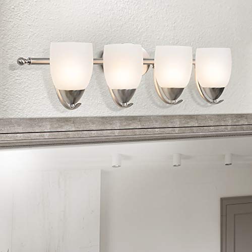 Yosemite Home Decor 1261-4V-BN 4 Light Vanity Light, Brushed Nickel