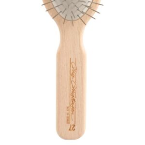 Chris Christensen Dog Brush, 27 mm Oval Pin Brush, Original Series, Groom Like a Professional, Stainless Steel Pins, Lightweight Beech Wood Body, Ground and Polished Tips