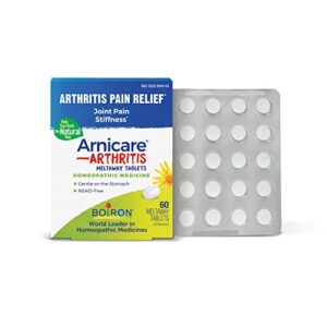 boiron arnicare arthritis tablets for arthritis pain relief, joint soreness, and rheumatic pain – 60 count