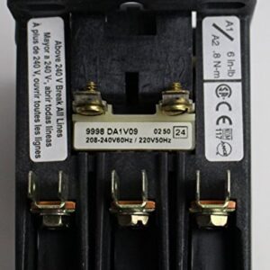 SCHNEIDER ELECTRIC 8910DPA33V09 Contactor 600-Vac 30-Amp Dpa Plus Options Electrical Box, Black