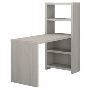 bush business furniture echo bookcase desk, 56w, gray sand