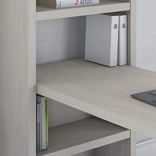 Bush Business Furniture Echo Bookcase Desk, 56W, Gray Sand