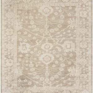 Safavieh Oushak Collection 9' x 12' Grey/Grey OSH601C Hand-Knotted Traditional Oriental Viscose Living Room Dining Bedroom Area Rug