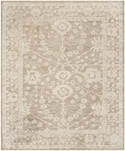 Safavieh Oushak Collection 9' x 12' Grey/Grey OSH601C Hand-Knotted Traditional Oriental Viscose Living Room Dining Bedroom Area Rug