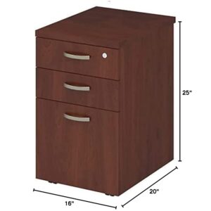 Bush Business Furniture Office in an Hour Mobile File Cabinet, Hansen Cherry