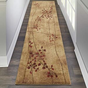 Nourison Somerset Rustic Latte 2'3" x 10' Area -Rug, Easy -Cleaning, Non Shedding, Bed Room, Living Room, Dining Room, Kitchen (2x10)