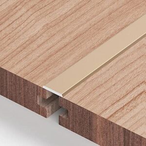 royumi transition strip waterproof aluminum threshold strip, 36″ flat door threshold, self-adhesive safety seam cover, prevent floor gaps seam binder (color : style4)