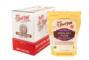 bob’s red mill gluten free white rice flour, 24 ounce (pack of 4)