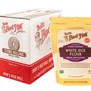 Bob's Red Mill Gluten Free White Rice Flour, 24 Ounce (Pack of 4)