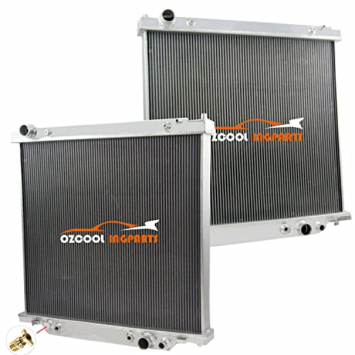 OzCoolingParts 4 Row Core All Aluminum Radiator for 1999-2005 Ford F-250 F-350 F-450 Super Duty Excursion 6.8L 7.3L Powerstroke