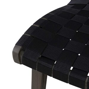 Christopher Knight Home Charlotter Outdoor Lounge Chair, Black + Gray