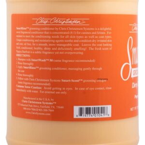 Chris Christensen Smart Rinse Papaya Starfruit Ultra Concentrated Dog Conditioner, Makes up to 8 Bottles, Grooming Pet Conditioner, Groom Like a Professional, All Coats, Made in The USA, 1gal