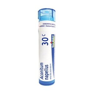 boiron aconitum napellus 30c, 80 pellets, homeopathic medicine for fever