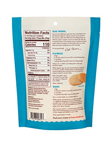 Bob's Red Mill Grain Free Flatbread Mix, 7.05-ounce (Pack of 5)