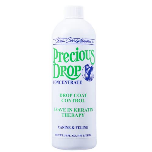 Chris Christensen Precious Drop Concentrate Dog Conditioner, Groom Like a Professional, Reduces Frizz & Matting, 16 oz