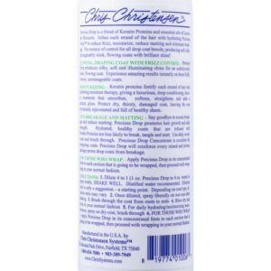 Chris Christensen Precious Drop Concentrate Dog Conditioner, Groom Like a Professional, Reduces Frizz & Matting, 16 oz