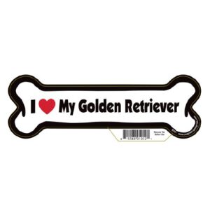 7″ dog bone magnet – works great on cars, refrigerators, mailboxes and more (i love my golden retriever)