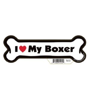 7″ dog bone magnet – works great on cars, refrigerators, mailboxes and more (i love my boxer)