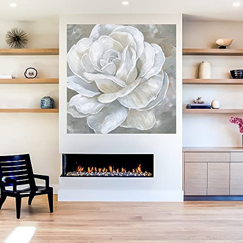 Fine Art Canvas Bombshell Bloom II Canvas Print by Artist Nan for Living Room, Bedroom, Bathroom, Kitchen, Office, Bar, Dining & Guest Room - Ready to Hang - 22InW x 22InH, 22 in x 22 in (W x H)