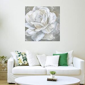 Fine Art Canvas Bombshell Bloom II Canvas Print by Artist Nan for Living Room, Bedroom, Bathroom, Kitchen, Office, Bar, Dining & Guest Room - Ready to Hang - 22InW x 22InH, 22 in x 22 in (W x H)