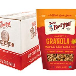 Bob's Red Mill Homestyle Maple Sea Salt Granola, 11-ounce (Pack of 6)