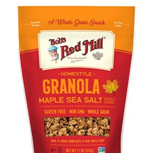 Bob's Red Mill Homestyle Maple Sea Salt Granola, 11-ounce (Pack of 6)