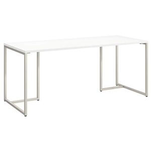 bush business furniture method table desk, 72w, white