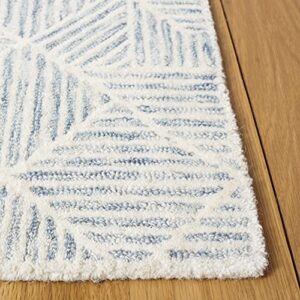 Safavieh Abstract Collection 2'3" x 6' Grey/Ivory ABT763F Handmade Wool Runner Rug