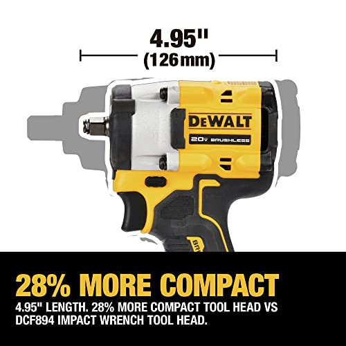 DEWALT ATOMIC 20V MAX* 3/8 in. Cordless Impact Wrench with Hog Ring Anvil (Tool Only) (DCF923B)