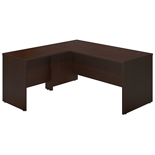 Bush Business Furniture Series C Elite 66W x 30D Desk Shell with 36W Return in Mocha Cherry