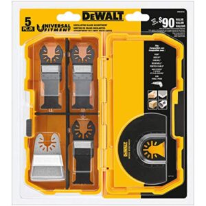 DEWALT Oscillating Tool Blades Kit, 5-Piece (DWA4216) , Black