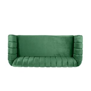 Christopher Knight Home Richland Sofas, Emerald + Walnut