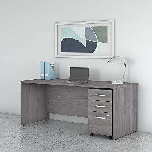 Bush Business Furniture Studio C Desk, Platinum Gray