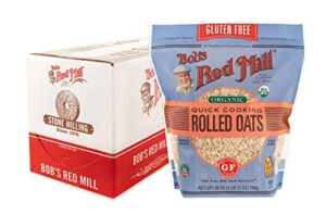 bob’s red mill gluten free organic quick cooking oats, 28-ounce (pack of 4)
